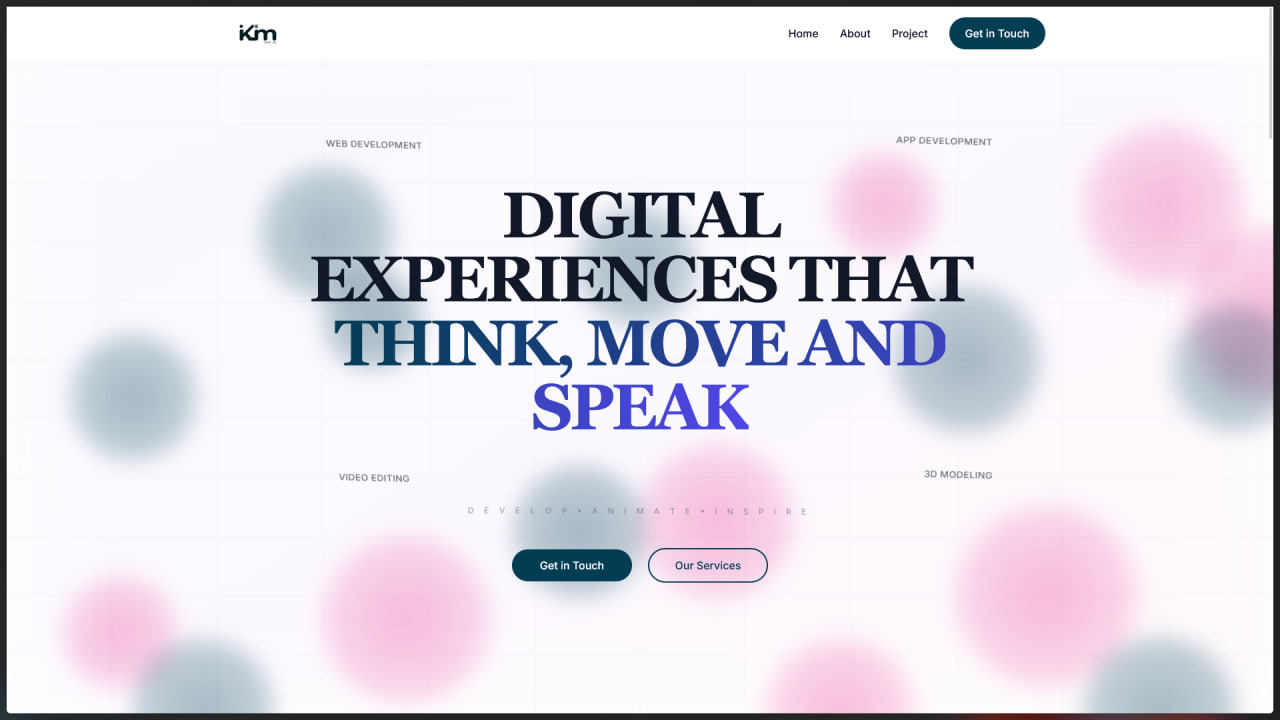 Ikim Tech Landing Page